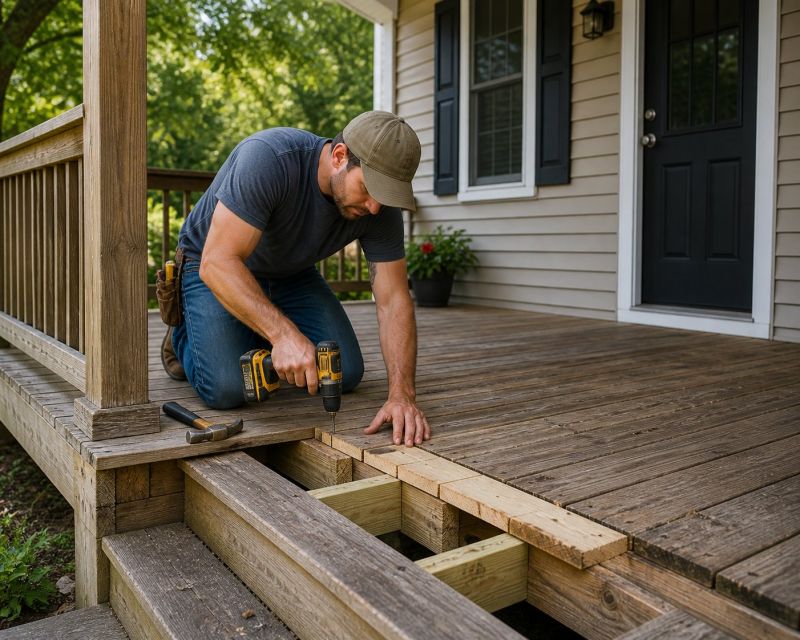 Porch Step Repair