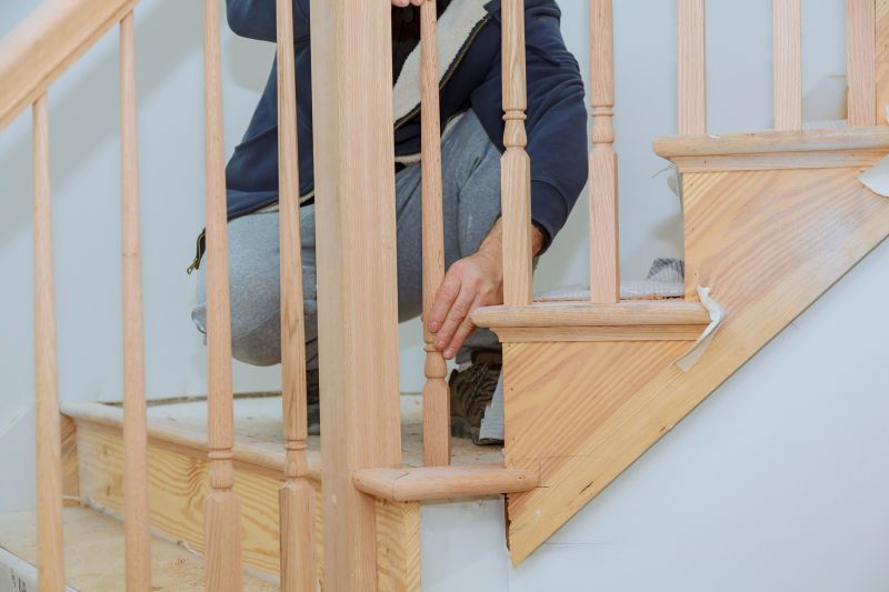 Curved Staircase Installation in Conroe, TX